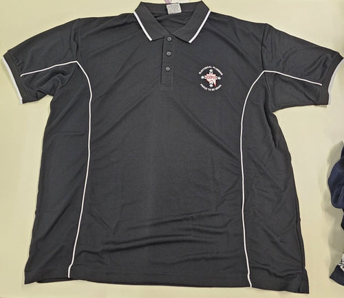 Mens Black Polo Old logo